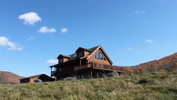 Luxury Log Cabin Vacation Rental in the Catskills.